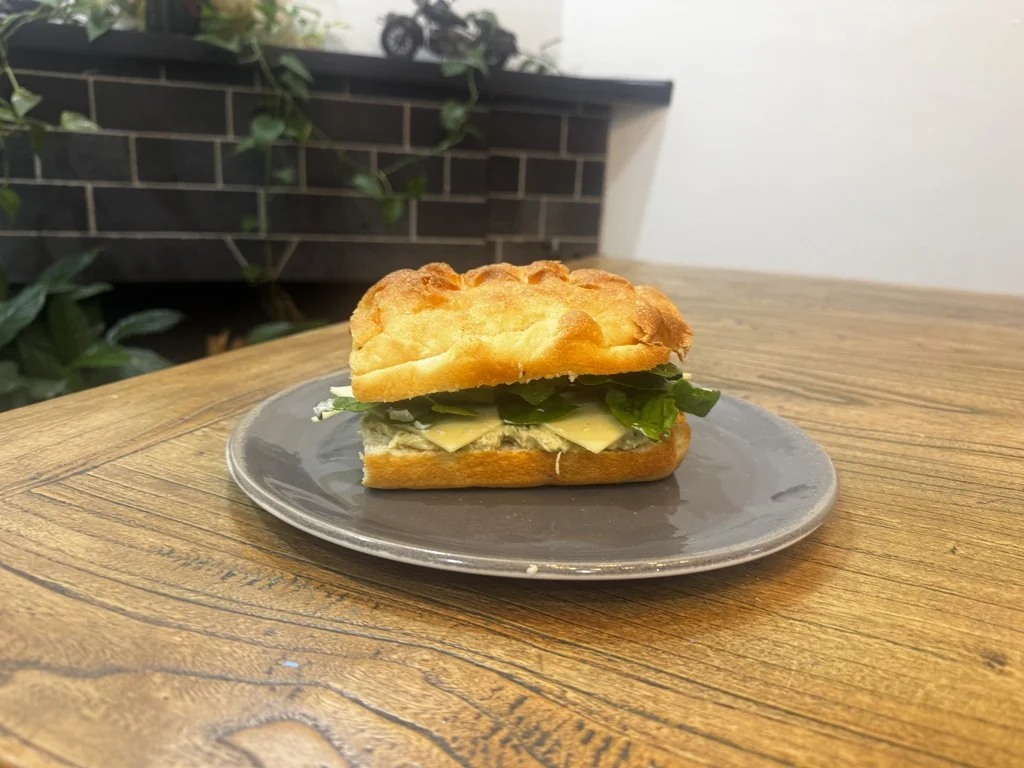 Chicken pesto focaccia